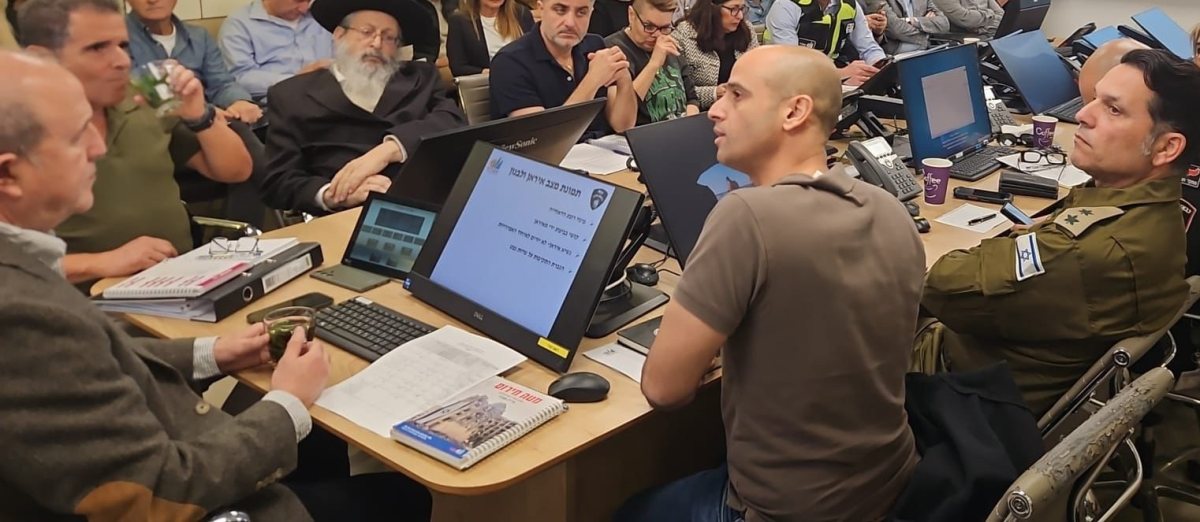 ישיבת הערכת מצב. צילום: עירית אשדוד