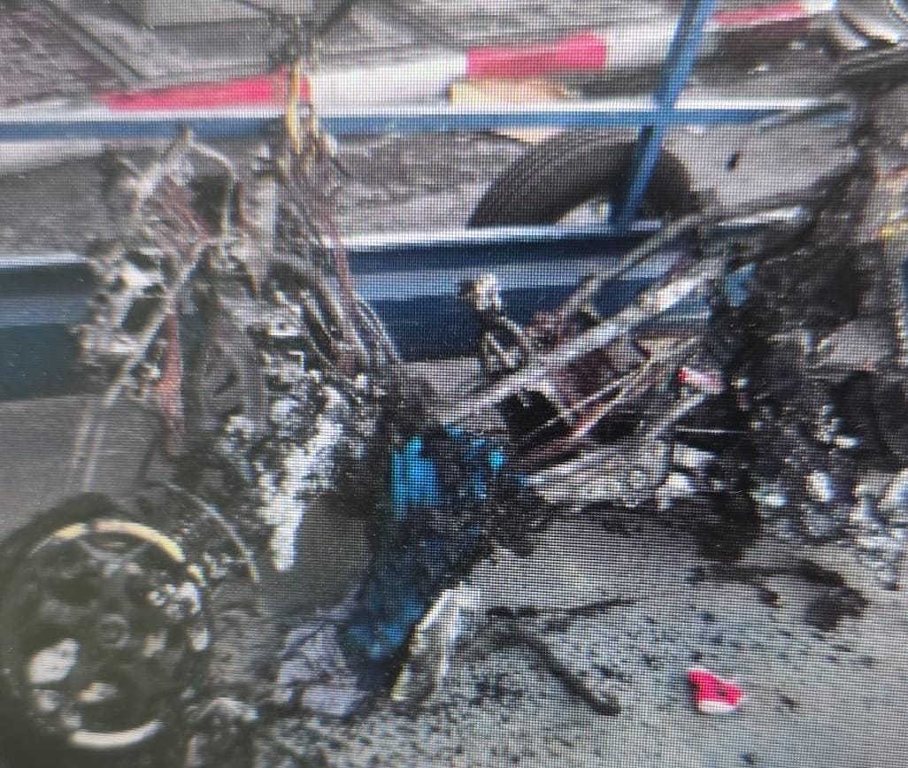 הקטנוע השרוף. דוברות המשטרה