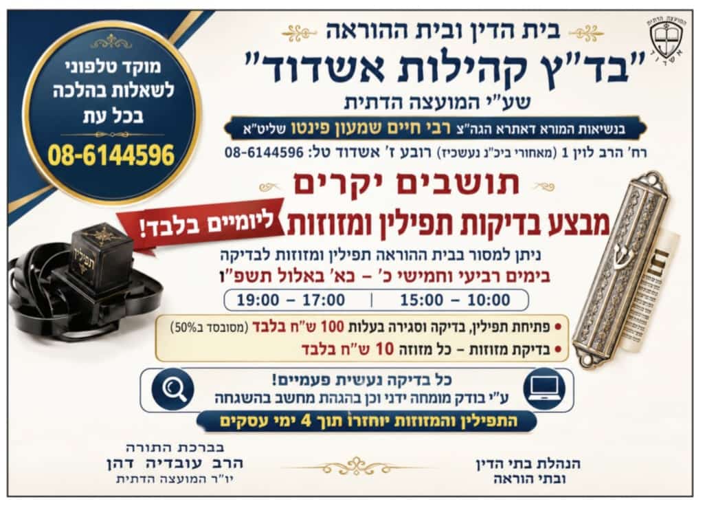 בדיקת מזוזות המועהד