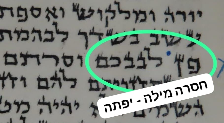 מזוזה פסולה. א' מיכאלי 