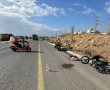 רוכב אופניים חשמליים נפצע בינוני בתאונה