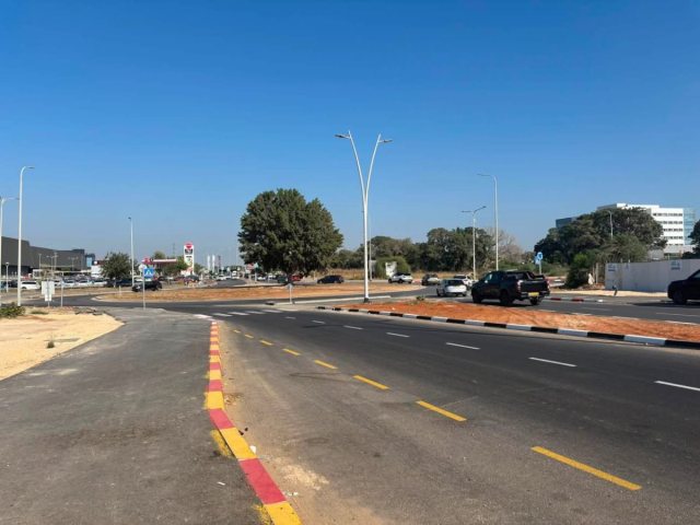 הכביש שנפתח לתנועה (פייסבוק שמעון כצנלסון)