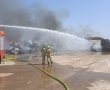 שריפת קוצים סמוך לאשדוד: צוותי כיבוי ומטוסים פועלים בשני מוקדים