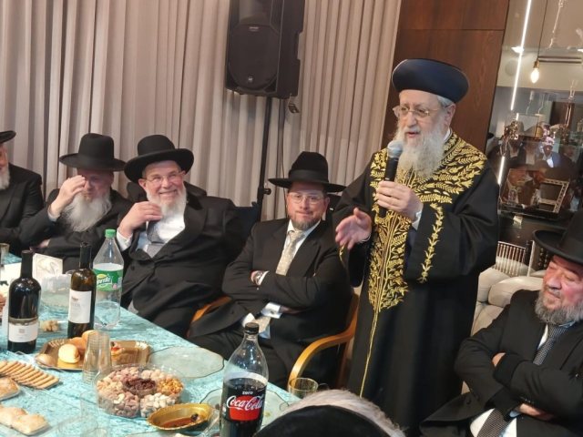 הראשל"צ עם הרב דרעי. מ' מיכאלי