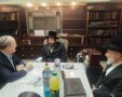 ראש העיר אצל האדמו"ר מפיטסבורג. צילום: משה ויסברג
