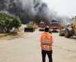 שריפת ענק במשק במושב שדה עוזיהו; הוסר החשש ללכודים (וידאו)