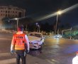 תאונה עם מעורבות שני כלי רכב (מונית ורכב פרטי) בחולון