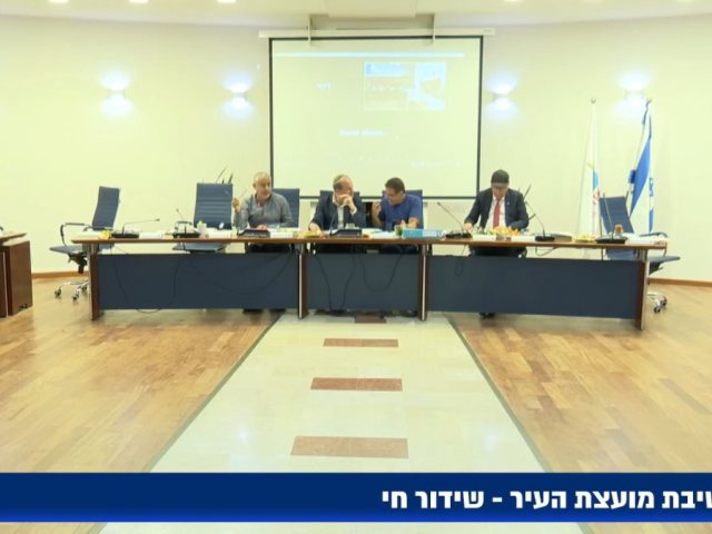 צילום מסך מישיבת המועצה