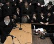 אדמור"ים ורבנים מאשדוד בניחום אבלים בחצר מודז'יץ (גלריה)