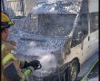 הבוקר: טרנזיט עלה באש סמוך לגן ילדים באשדוד