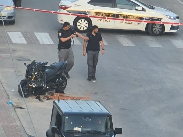 זירת התאונה באשדוד (צילום: ארתור דוידוב)