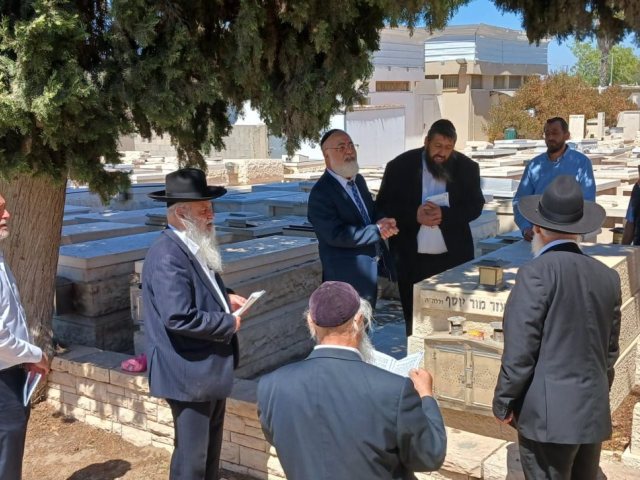 עליה לציונו של ראש הישיבה רבי אלעזר מור יוסף זצל. א' מיכאלי