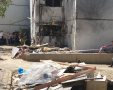 מקום פגיעת הרקטה, יום למחרת הנפילה. צילום: שמואל סרדינס