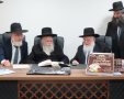 רב העיר והרב גרוס בבית ההוראה. א' מיכאלי