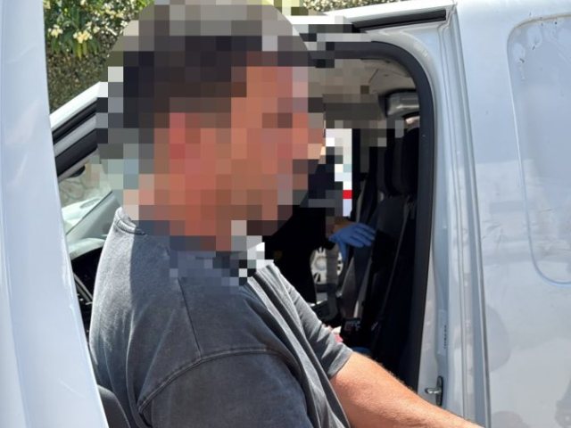 החשוד שנתפס. דוברות המשטרה