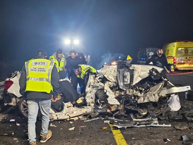 הרכב בו היו הבנות - לא נותר להן כל סיכוי (צילום: דוברות זק"א)