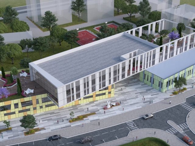 קריית החינוך החדשה באשדוד (צילום פוגל שהם אדריכלים)