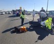 כביש 4 מחלף אשדוד: רוכב אופנוע בן 50 נפצע בינוני בתאונה