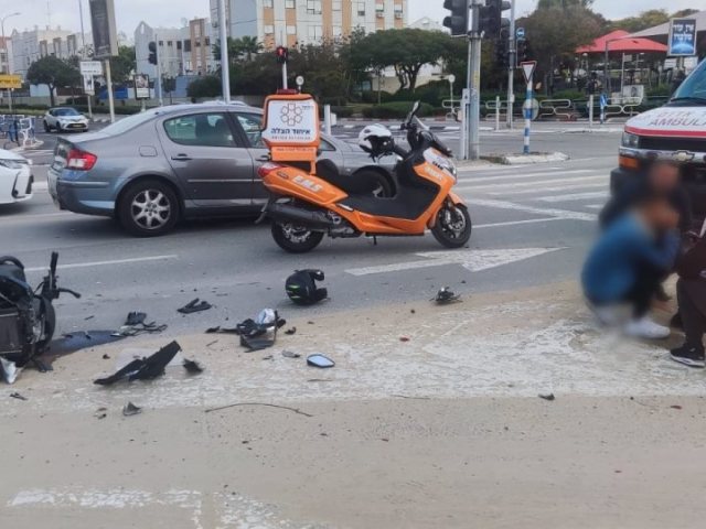 זירת התאונה - דוברות איחוד הצלה