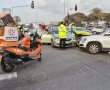 תאונת דרכים בין שלושה כלי רכב בשדרות בני ברית - סמוך ליציאה הצפונית