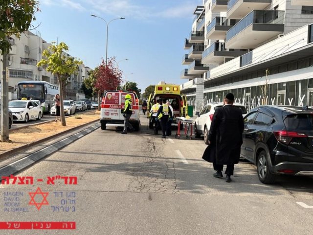 זירת התאונה. קרדיט: מד"א הצלה דרום