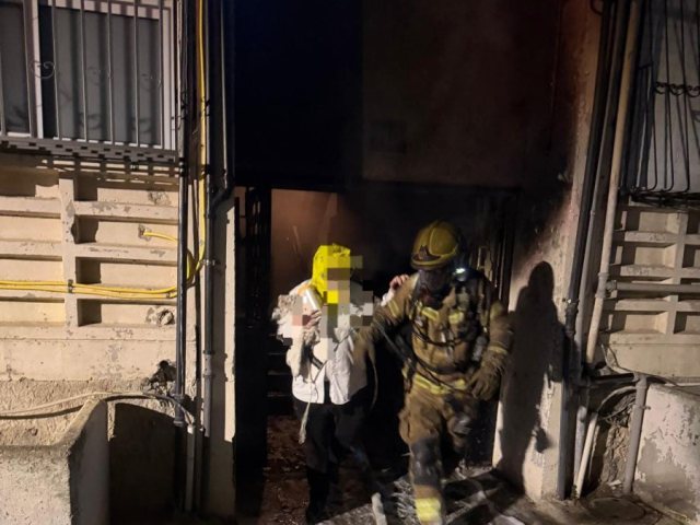 זירת השריפה. צילום: תיעוד מבצעי כב״ה 